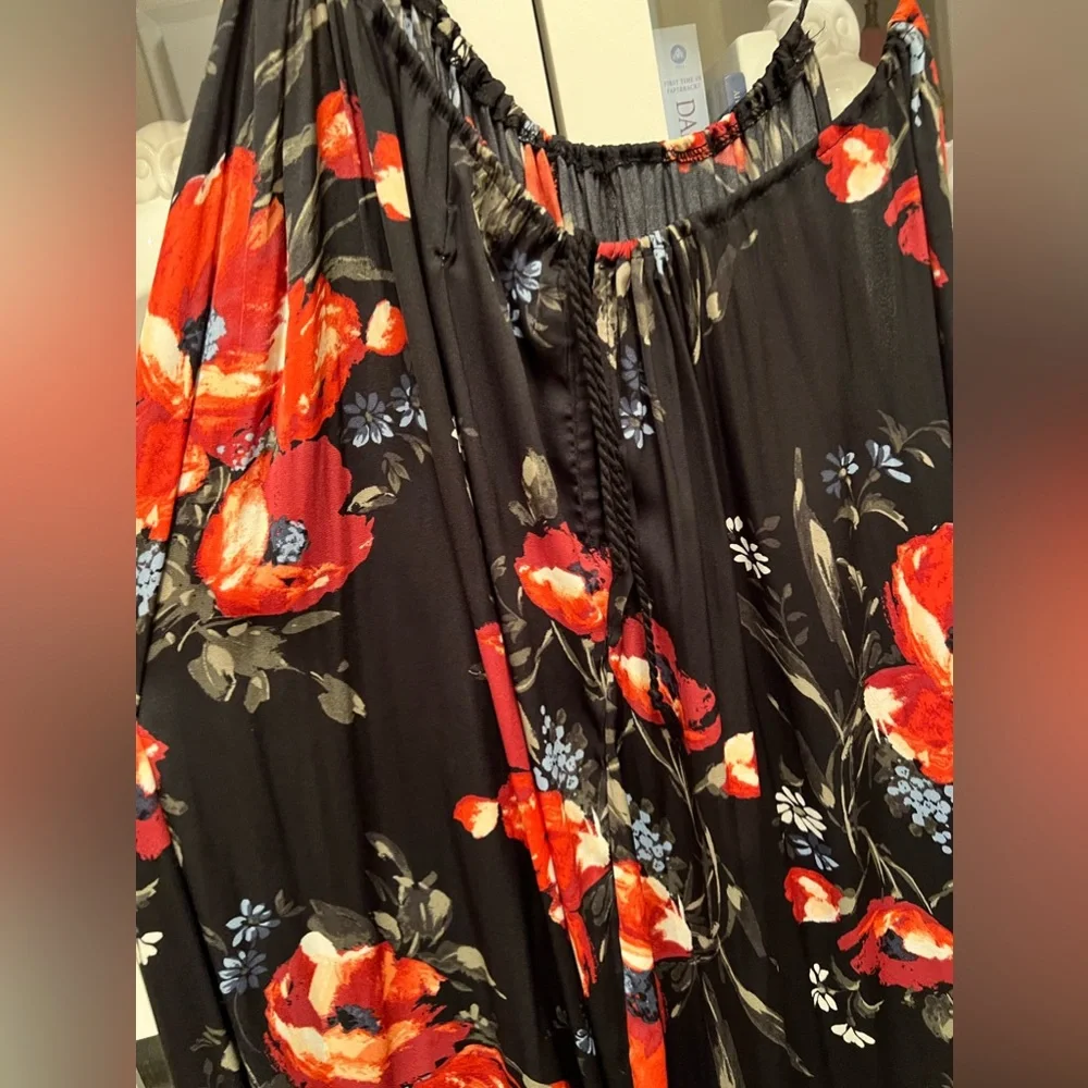 Abercrombie & Fitch Halter Neck Maxi Sleeveless Dress Flower Print Size Small